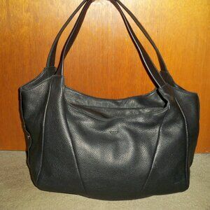 Hammitt Ferris Black Pebbled Leather Handbag with Gunmetal Hardware *RARE* EUC!!